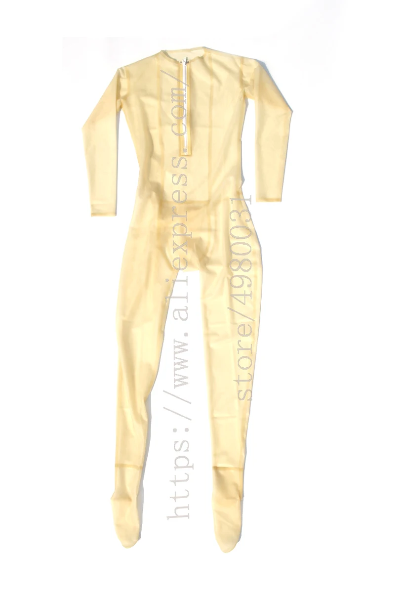 Латексный костюм кошки Zentai толщиной 0 3 мм с ножками Женский латексный вырезом