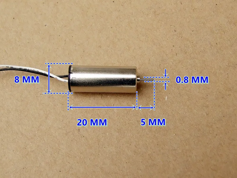 100 шт. DC 3В 42000RPS 8*20 мм микро-бессердечный мотор с пластиковой игрушки коробка