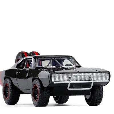 Черный 1:24 Dodge Challenger 1970 модель автомобиля из сплава, расширенная коллекция и подарочный металлический мускул модель автомобиля - Цвет: Черный