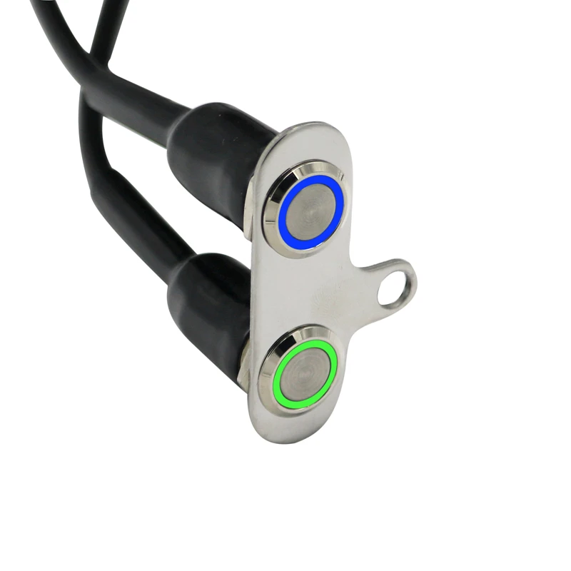 LMoDri водонепроницаемый мотоцикл из нержавеющей стали светодиодный переключатель