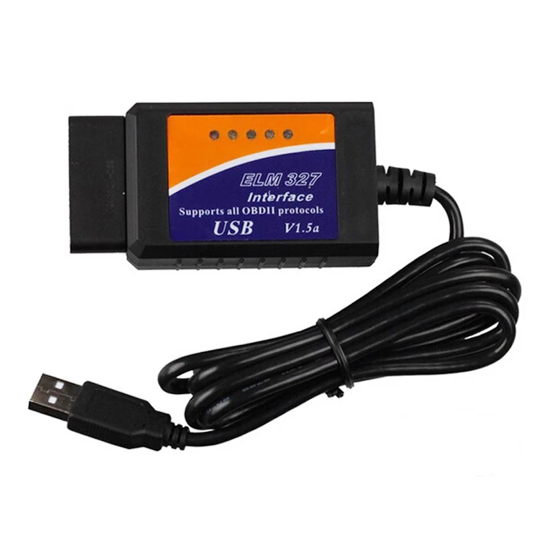 Горячая Распродажа ELM327 V1.5 OBD2 Диагностический интерфейс Wfi ELM327 Bluetooth ELM327 USB V2.1 Can-Bus сканер Поддержка OBD-II протоколов