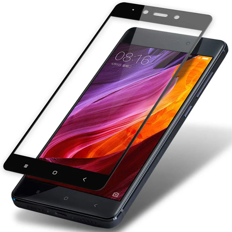 Закаленное стекло 9H 2.5D с полным покрытием для Xiaomi Redmi Note 4 глобальная версия 4X 3G/32G
