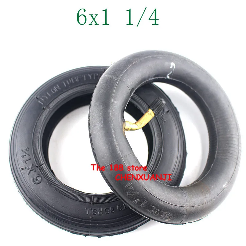Electric Scooter e-Bike A-Folding Bik 6 Inch Pneumatic Tire 6x1 1/4 tyre 150MM Scooter Inflation Wheel tyre Inner Tube
