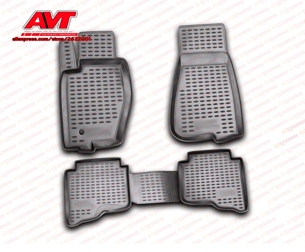 Коврики для Jeep Grand Cherokee 2006 2011 4 шт. резиновые коврики Нескользящие аксессуары
