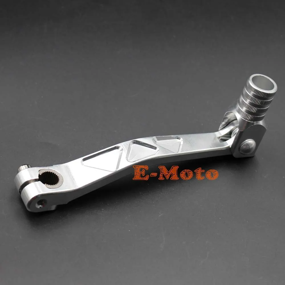 Silver Золотой рычаг для коробки передач с ЧПУ складной для CRF50 XR50 CRF 50 Dirt Pit Bike E-Moto - Цвет: Silver