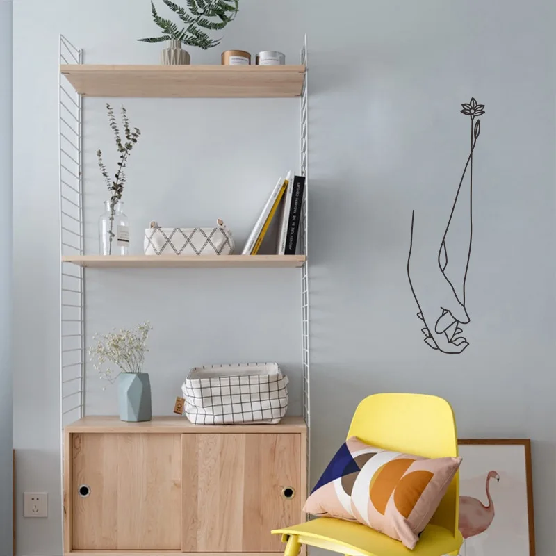 Креативные наклейки на стену влюбленных День святого Валентина свадьбу роспись