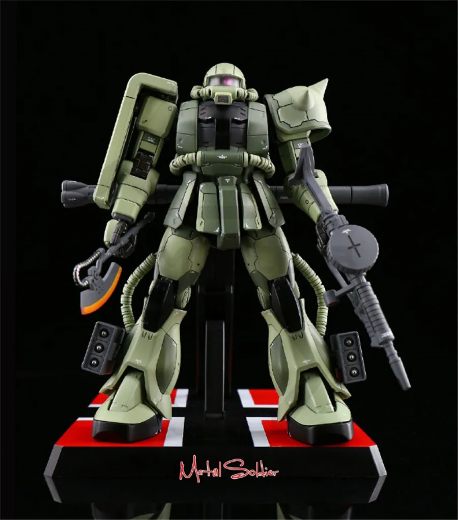 Comic Club MS металлический солдат MB 1/100 металлическая сборка gundam green zaku II сплав робот Высокое качество фигурка