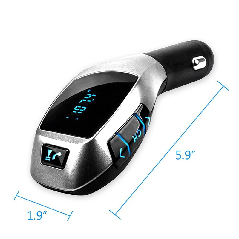 FDOMAIN Car Kit TF card USB flash disk MP3 Player Wireless Bluetooth hands free FM Transmitter Radio Adapter Auto voltage test | Автомобили