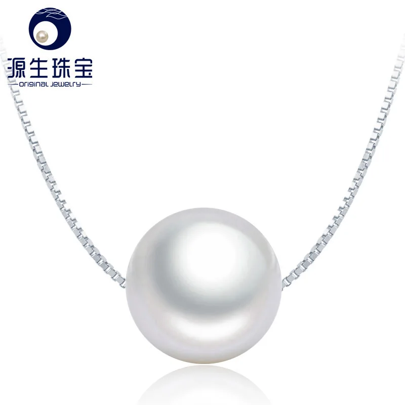 [YS] белое ожерелье с подвеской из натурального пресноводного жемчуга | Украшения