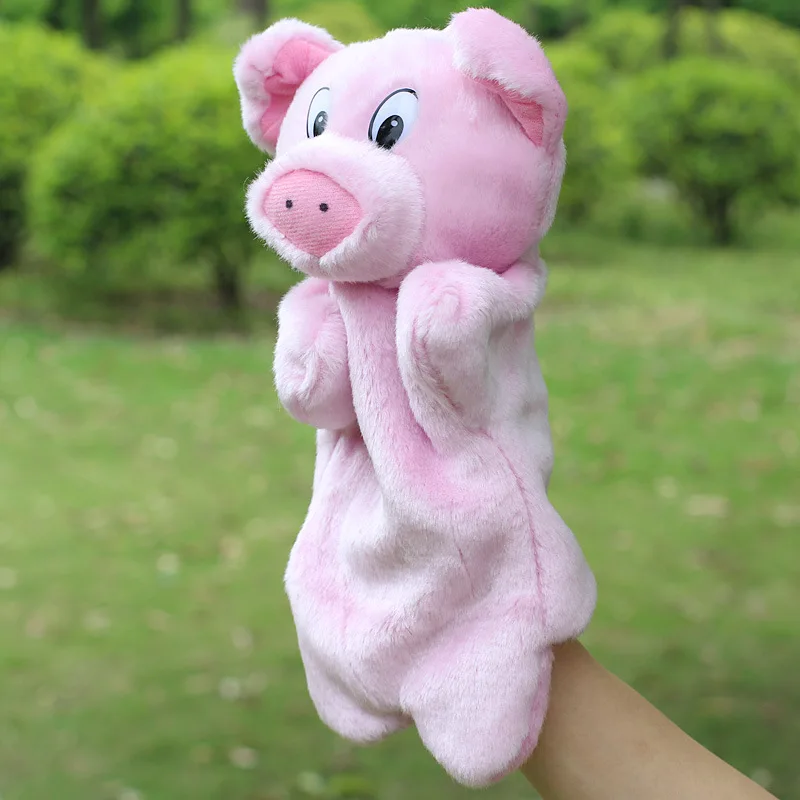 Марионетка куклы с животными марионета плюшевая слон панда кошка ручная кукла