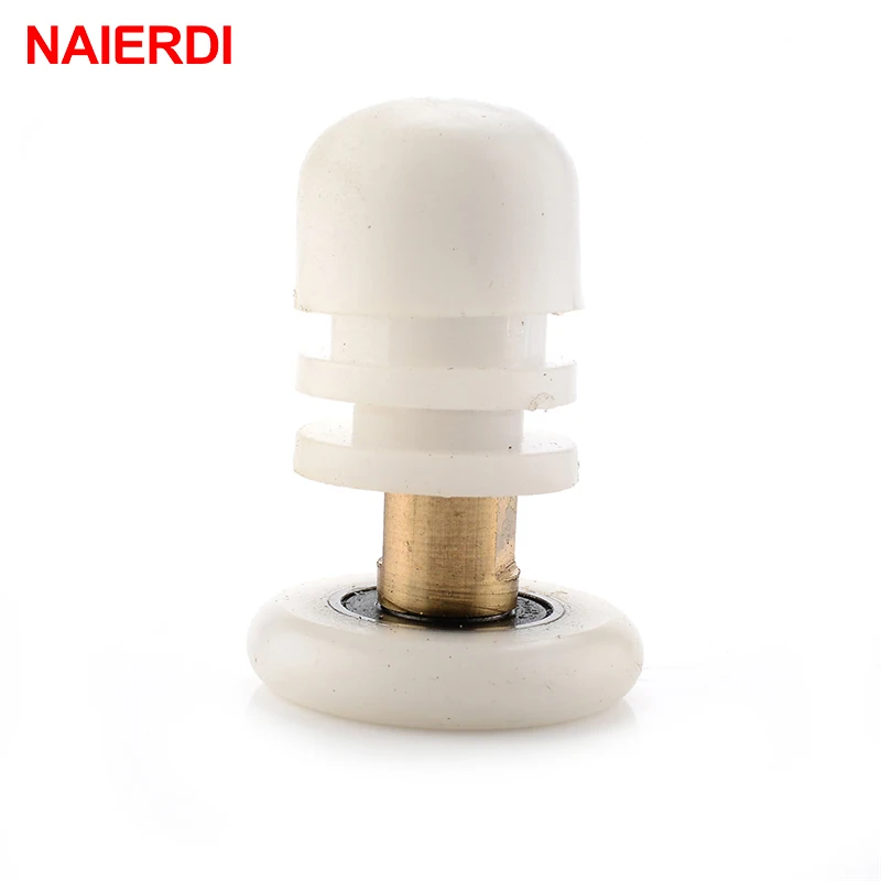 Латунные колеса для душа NAIERDI сменные дверей ролики резиновые душевых кабин