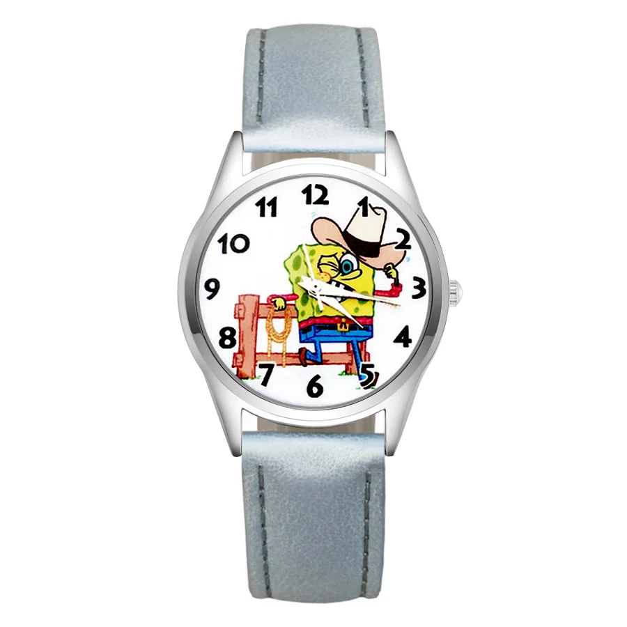 Cartoon Cute style Children's Watches Kids Students girls Quartz Leather strap Wrist Watch JC54 | Наручные часы