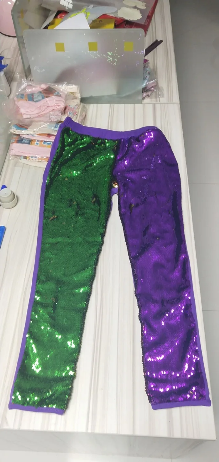 Нет минимального заказа двухсторонние блестящие женские леггинсы для взрослых