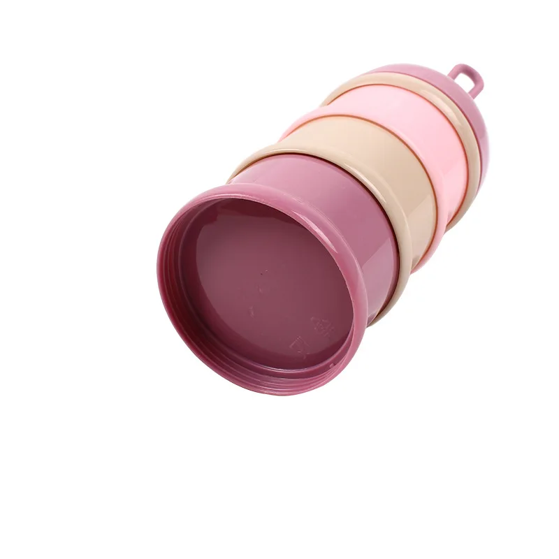 Портативная коробка для хранения детских продуктов с 3-слойным дизайном + ложка