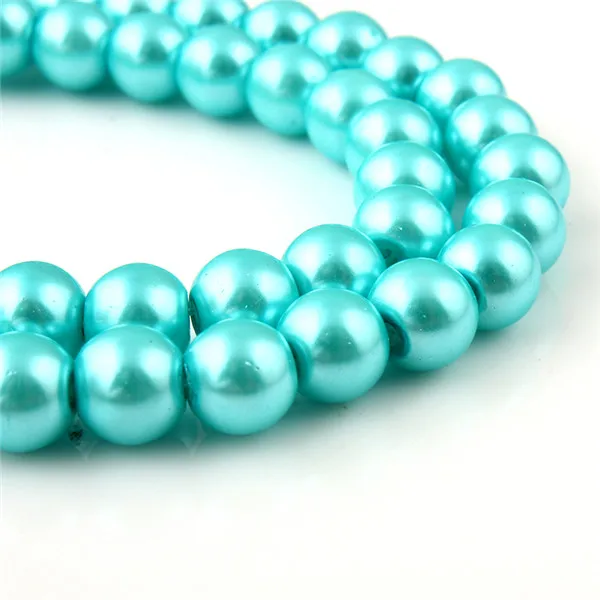 Изящные украшения цепочка до ключицы 8 мм бусы из искусственного жемчуга женские