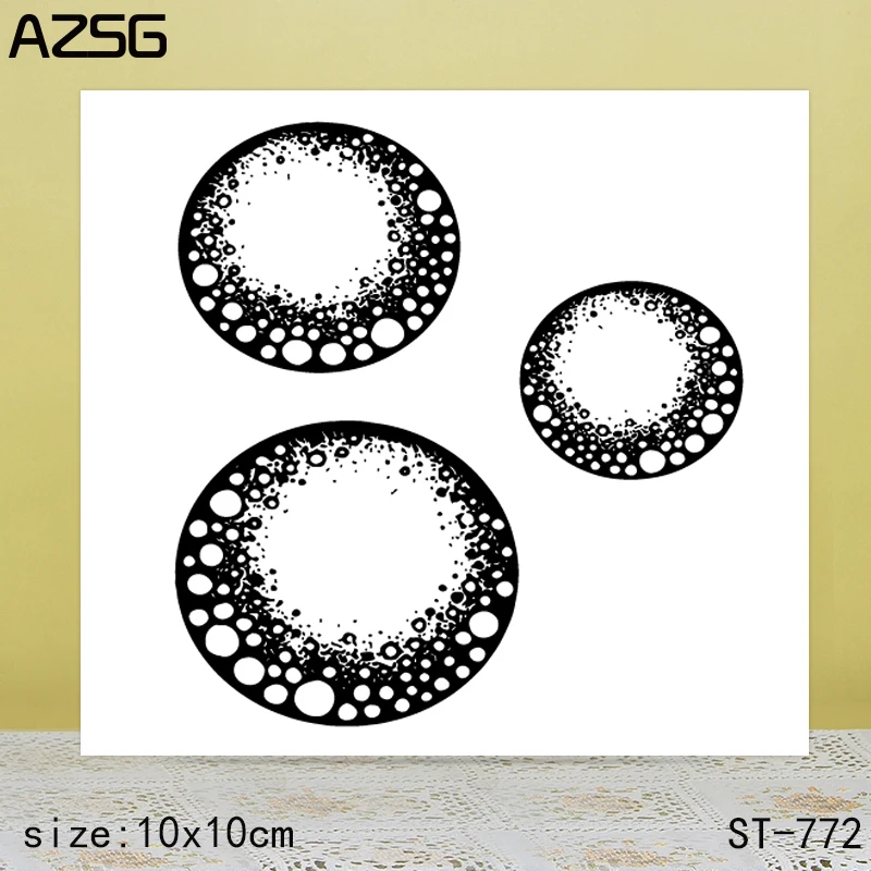 AZSG текстурированные вафельные прозрачные штампы/уплотнения для DIY Скрапбукинг/изготовление карт/украшение для альбома Силиконовая печать ремесла