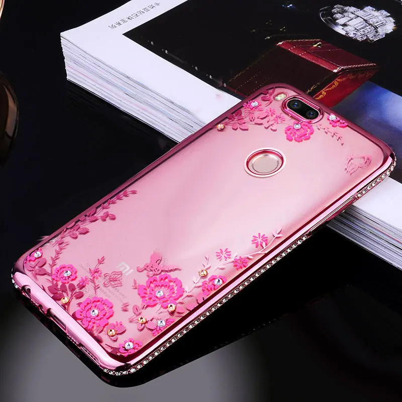 Xiao mi A1 случай эксклюзивная модная горный хрусталь ТПУ Fundas задняя крышка для сяо 5X