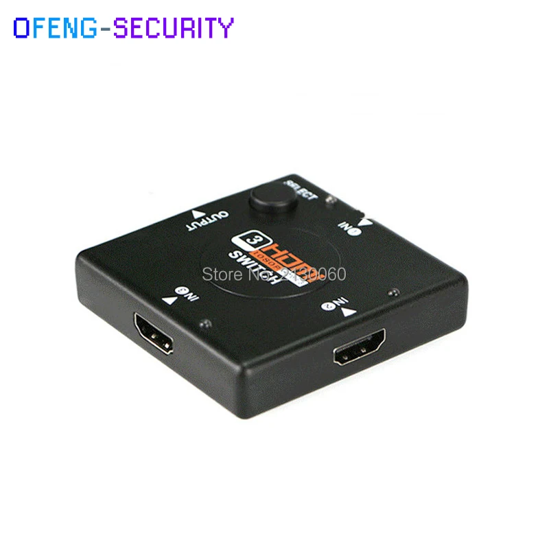 10 шт./лот 3 Порты и разъёмы HDMI коммутатор Full HD 1080 P Mini HDMIv1 Vedio Splitter усилитель для DVD PS3