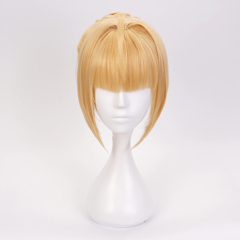 Женский парик для косплея аниме Fate Stay Night Arturia Pendragon Хэллоуина искусственные