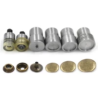 201 snap button mold metal tools die hand press machine button to install the mold top cover 17mm 20mm diameter 6pcs 1s