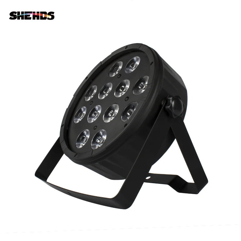SHEHDS светодиодный плоский Par 12x12 Вт RGBW DMX512 сценический эффект Освещение для дома вечерние DJ Дискотека вечерние рождественские украшения KTV бар Вечерние