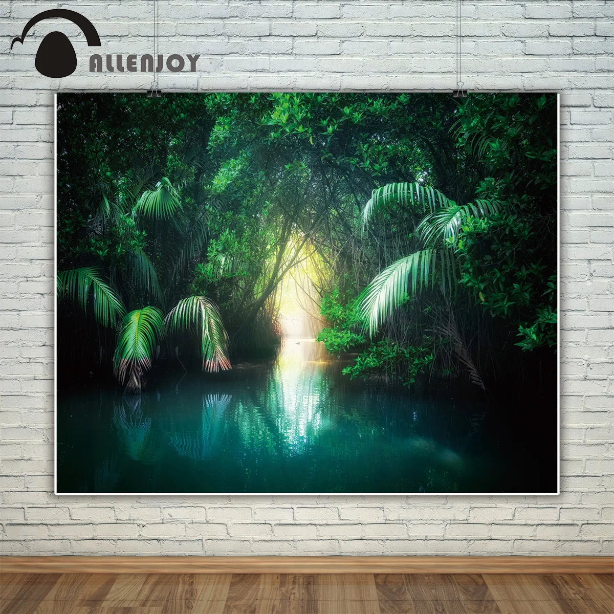 Allenjoy фоны для фотостудии фантазия джунгли пейзаж Тропическое озеро дождь лес фон