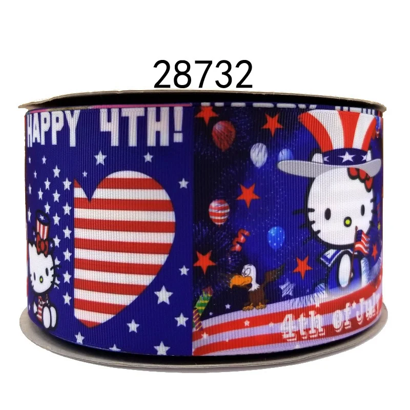 4 июля 50 ярдов мультфильм печатных grosgrain ленты 28729 | Дом и сад