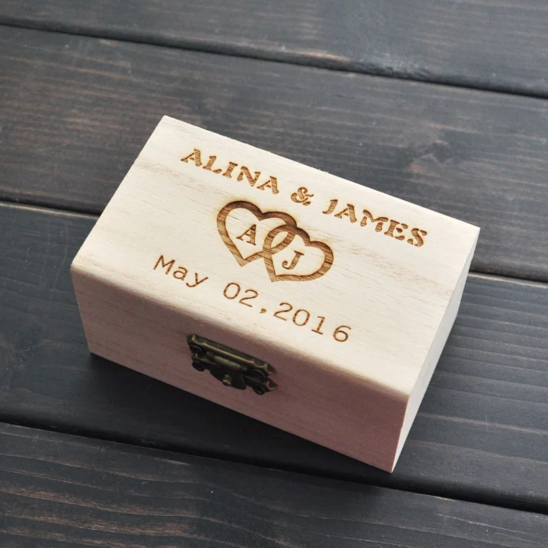 

Rustic Wedding Ring Bearer Box, Personalized Wedding Ring Box, Wooden ring holder box, Wedding Decor Customized Wedding Gifts