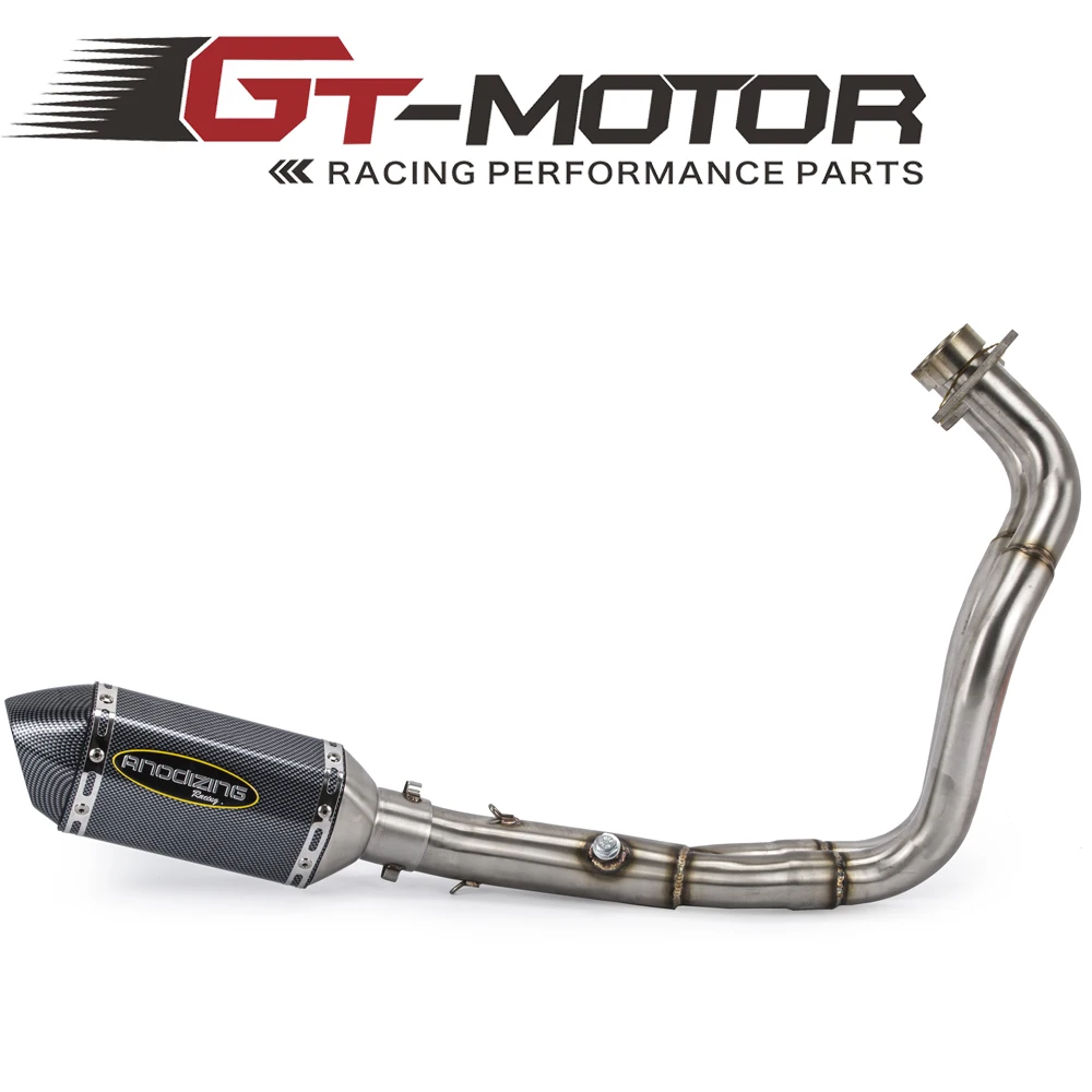 GT Motor MT07 FZ07 полностью выхлопная система мотоцикла для Yamaha MT 07 FZ Tracer 2014 2018 с