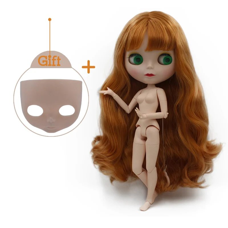 Matte Face SNO.16 Шарнирная кукла Blyth, Neo Blyth кукла Обнаженная Заказная матовое лицо куклы можно изменить макияж и платье DIY, 1/6 шарнирные куклы SO29 - Цвет: Matte Face SNO.16