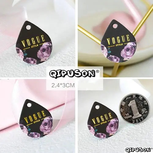 100 шт/точка/мини карта ручные DIY бирки ювелирных изделий серьги вешалки брошь