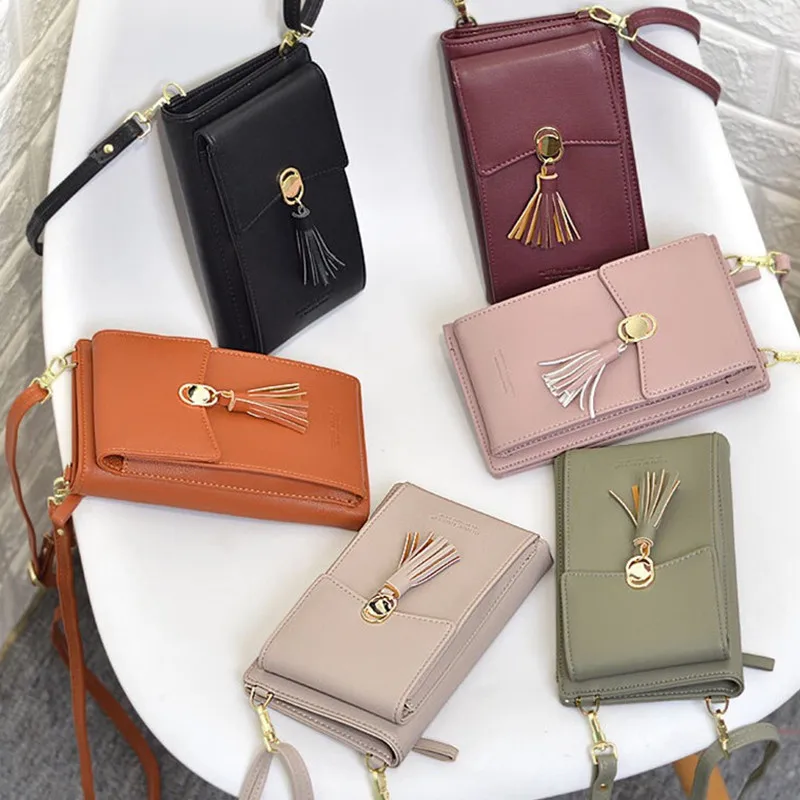 Universal Multifunction Women Wallet PU Leather Phone Bag Case For iPhone Samsung Xiaomi Huawei Credit Cards Slot Crossbody | Мобильные