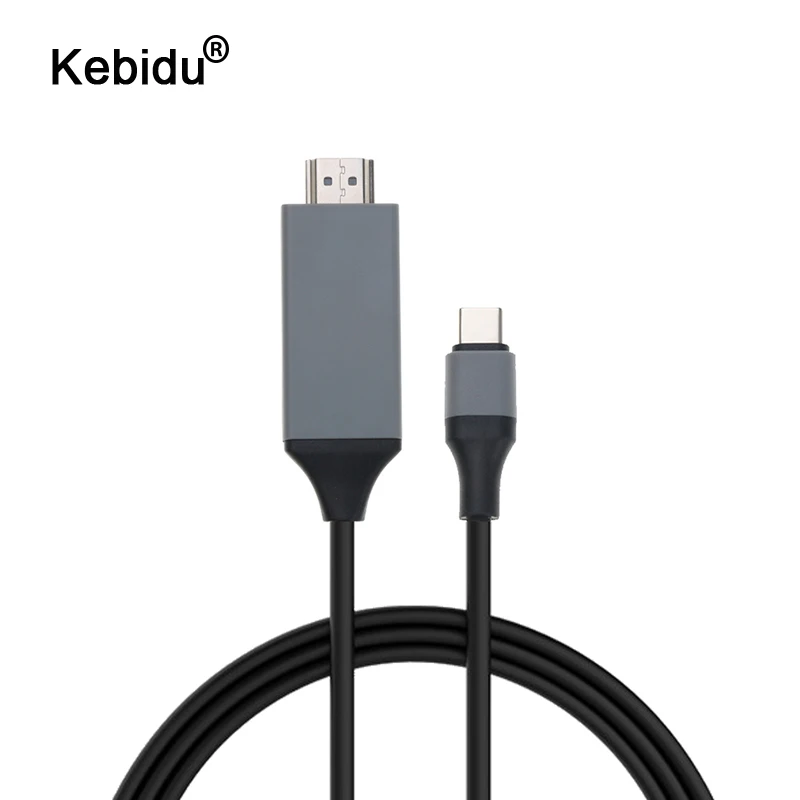 Kebidu 2 м 4 к USB 3 1 30 Гц HD Продлить адаптер кабель с разъемом типа C совместимому HDMI