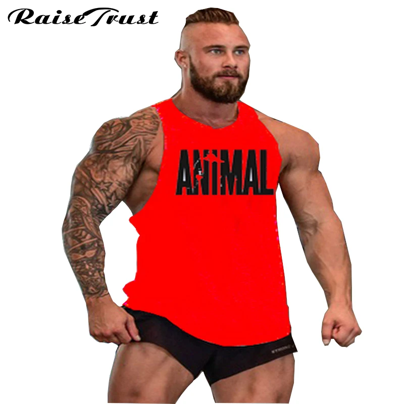 Майка мужская Спортивная брендовая одежда для бодибилдинга и фитнеса рубашка