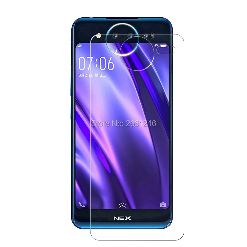ДЛЯ vivo NEX 2 двойной дисплей 6,3" переднее и заднее закаленное стекло 9H 2.5D Премиум Защитная пленка для экрана