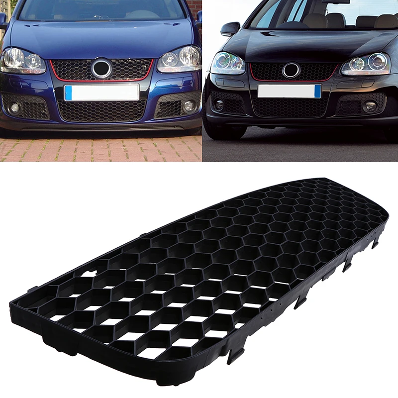 Posbay автомобильный передний центральный бампер Нижняя решетка для Volkswagen Jetta/Bora/Golf Mk5 2004/2005/2006/2007/2008/2009/2010 автостайлинг