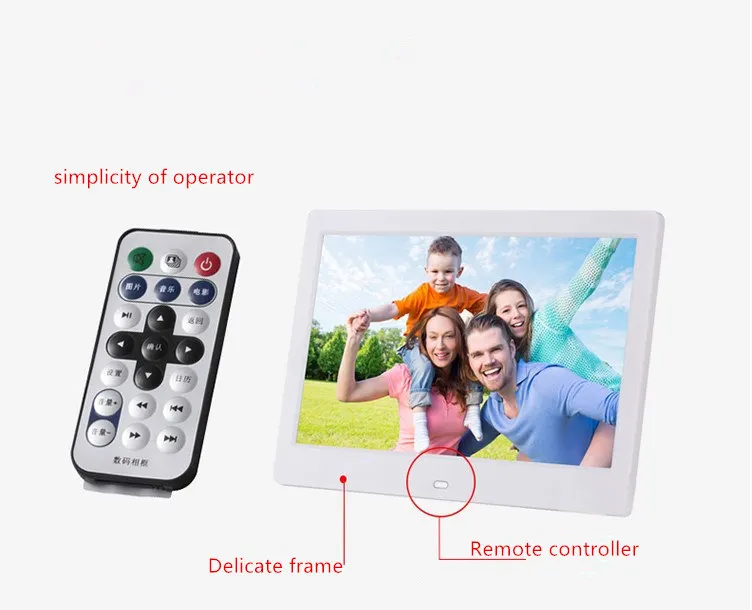 Новинка, 10 дюймов, Экран светодиодный Подсветка HD 1024*600 цифровая фоторамка электронный альбом для фотографий Музыка Фильмы Функция, хороший подарок для ребенка