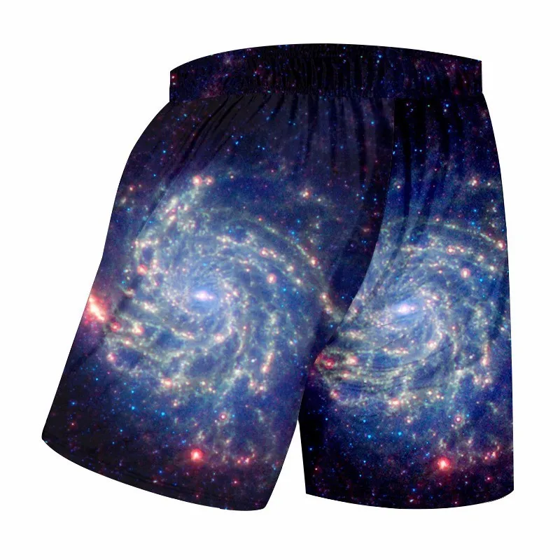 OGKB Men Summer Shorts Sea Beachshorts Print Starry Night 3D Swimmingsuits Board Man Quick Dry Bermuda Trousers 5XL | Мужская одежда