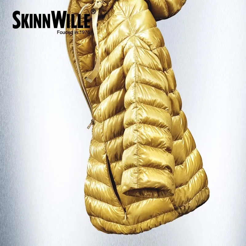 Skinnwille Зимние Пальто И Куртки Женщины Вниз Зимняя Куртка Одежда Утолщенние Сохраняющее Тепло зимние куртки женские женский пуховик пальто Новинка женское пальто