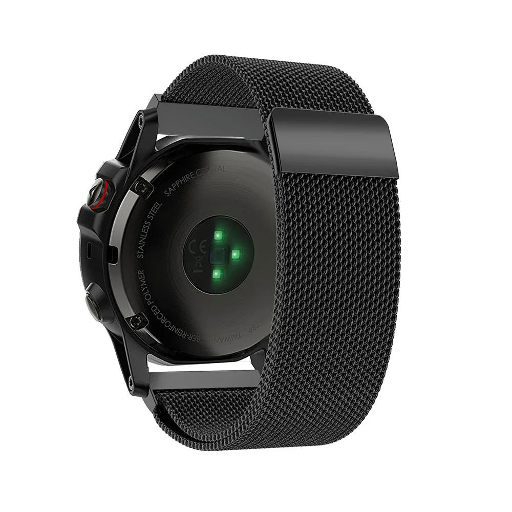 Металлический Миланский ремешок для часов из нержавеющей стали для Garmin Fenix 5X/5X Plus 3 3 HR 26 мм браслет для смарт-часов