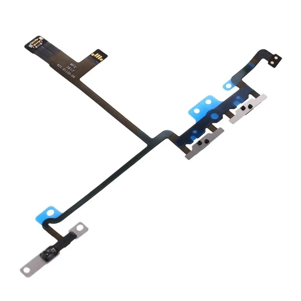 

New Power On/Off Volume Buttons For iPhone X Side Button Flex Cable Replacement Parts