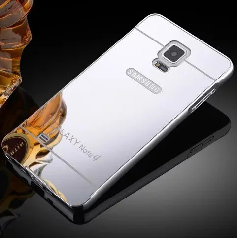 Новый Зеркальный Алюминиевый чехол для Samsung Galaxy Note 4 Note4 N9100 металлическая рамка