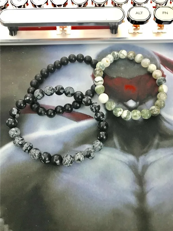 Bobo Модный натуральный камень браслеты Тигровый глаз Лава molar teeth камень белые камни ювелирные изделия для мужчин браслеты