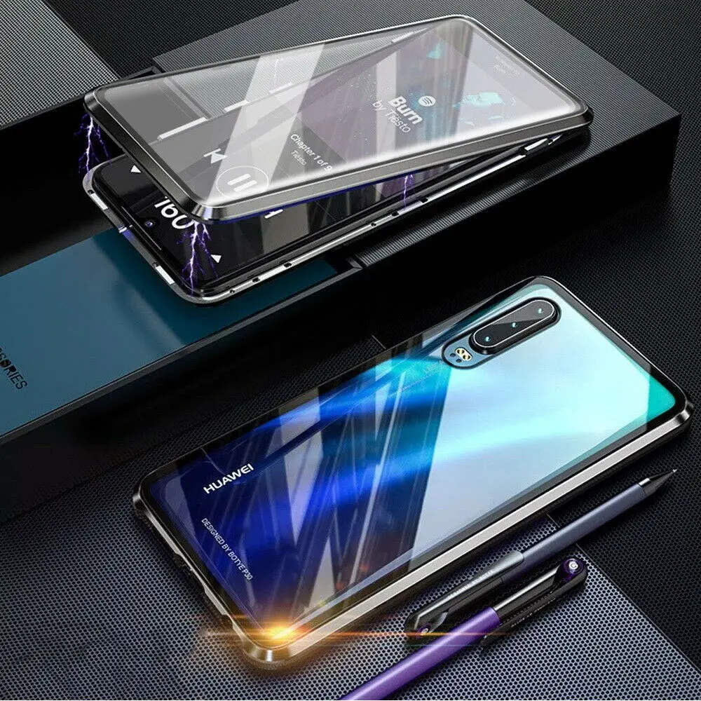 Роскошный чехол из закаленного стекла для телефона, защитный магнит huawei P20 PRO huawei P30 PRO mate 20 pro honor View 20, чехол, противоударный чехол