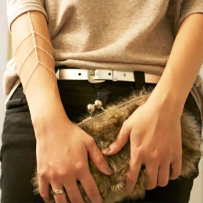 Hot Sale Gold Arm Slave Harness Tassel Chain Upper Cuff Armband Armlet Bracelet Bangle JewelryFree Shipping wholesale dropship | Украшения