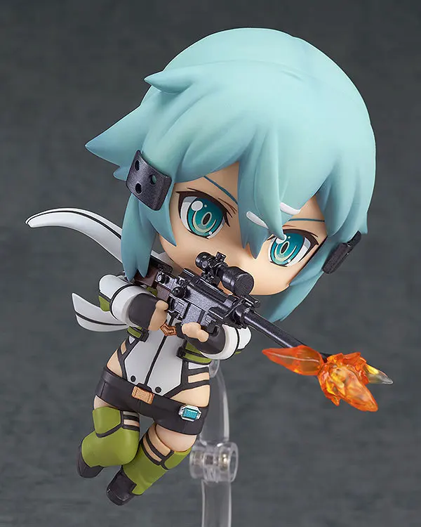 10 см Q версия издание Sinon фигурку меч искусство онлайн II пистолет Gale Online GGO Shino