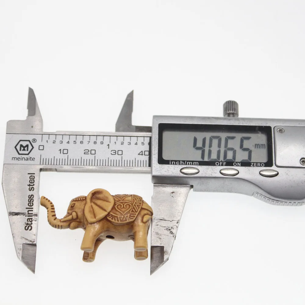 CHONGAI 10Pcs Acrylic Wood-like Stereo Elephant for DIY Jewelry Making and Pendant | Украшения и аксессуары