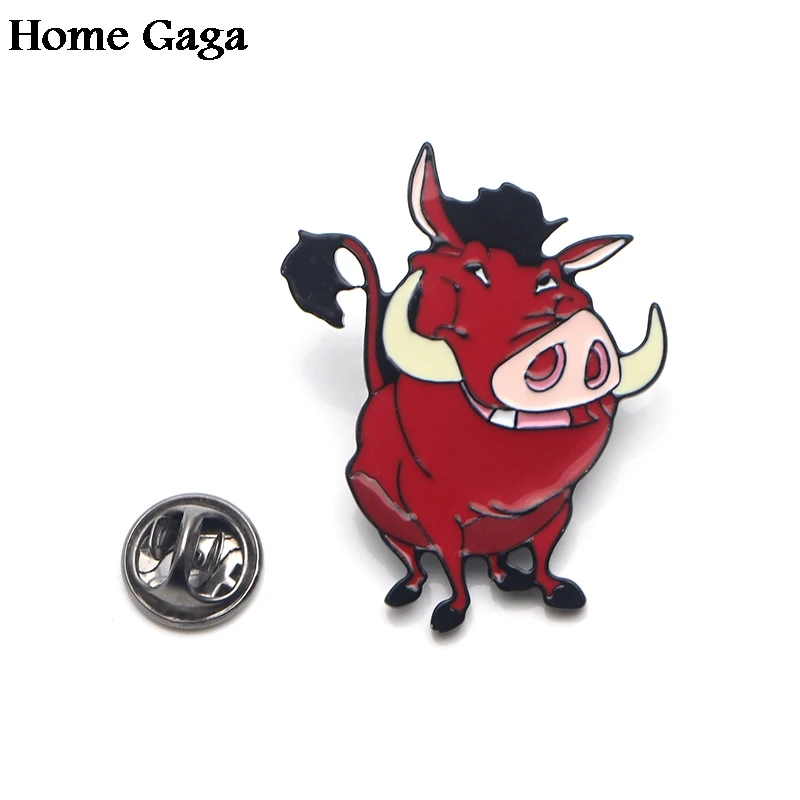 Homegaga Лев kings Mufasa цинка галстуком-бабочкой со смешными героями из мультфильмов булавки броши для рюкзака, одежды для Кепка для мужчин и женщин, Декоративные значки медаль D1842