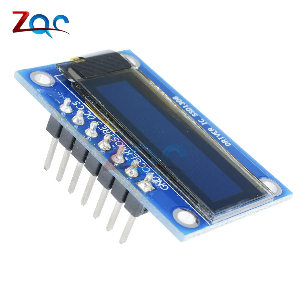 0 91 дюймовый SPI 128x32 белый/синий OLED ЖК дисплей DIY модуль SSD1306 Драйвер IC DC 3 5 в для Arduino