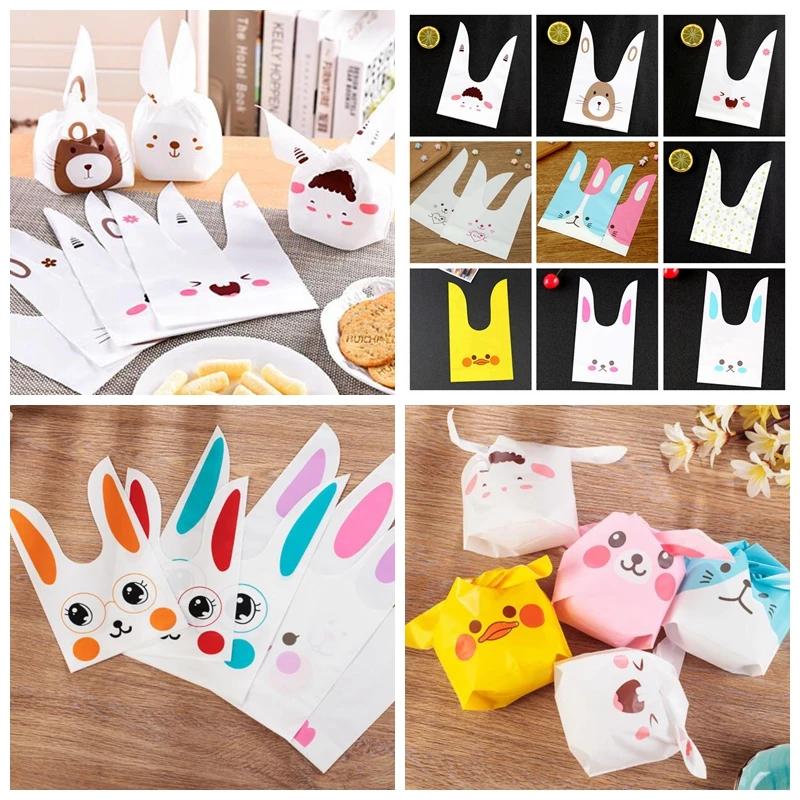 10 шт. пластиковые подарочные пакеты с длинными ушками|packaging supplies|packaging bagspackaging candy |
